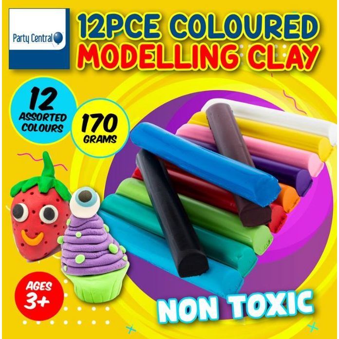 Modeling Clay Color Pots, 12pcs.