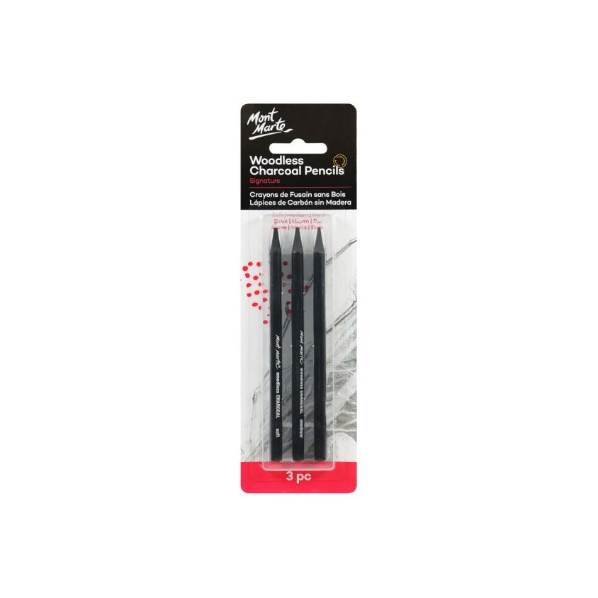 Mont Marte - Woodless Charcoal Pencils - Dollars and Sense