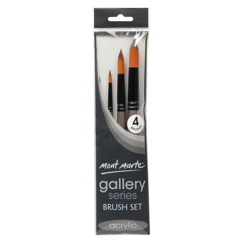 Mont Marte Gallery Series Brush Set - Acrylic - Dollars and Sense