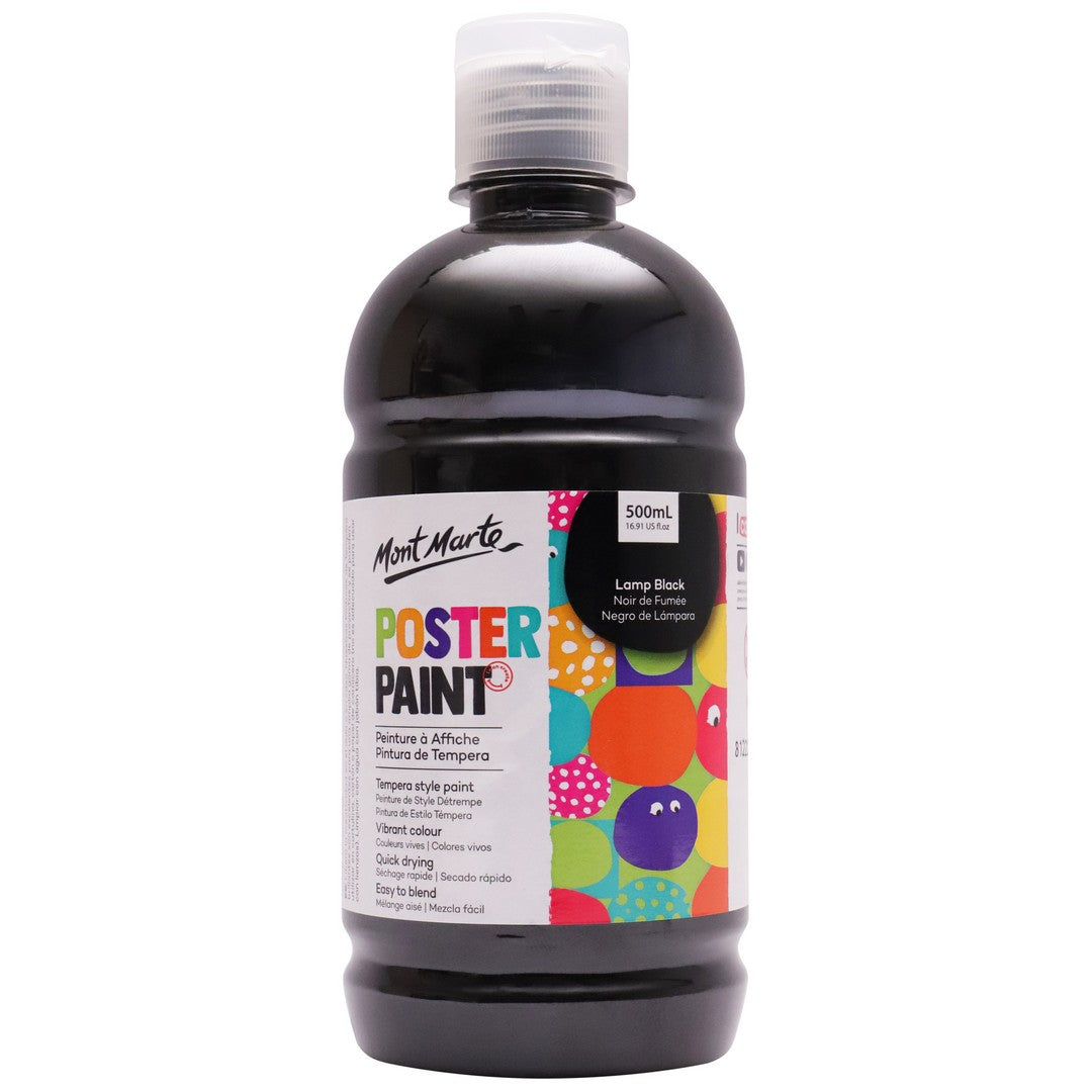Mont Marte Poster Paint - Lamp Black