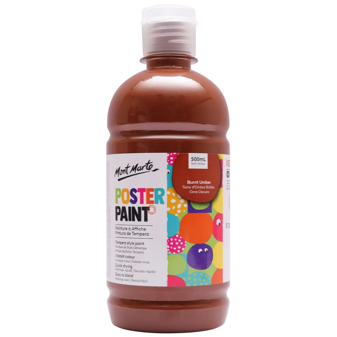 Mont Marte Poster Paint - Burnt Umber