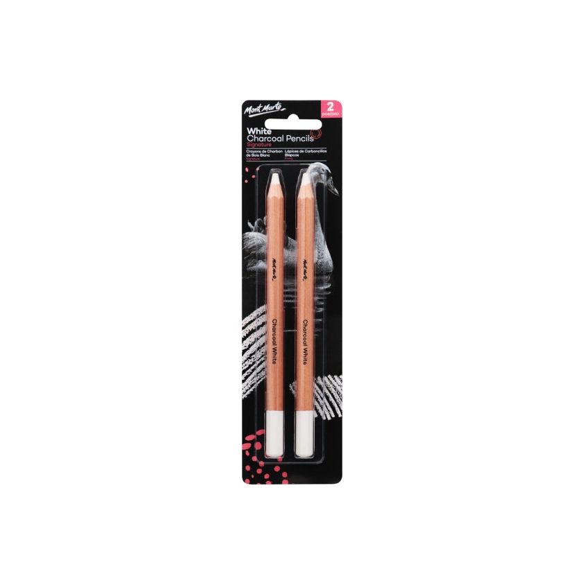 Mont Marte White Charcoal Pencils - Large - Dollars and Sense