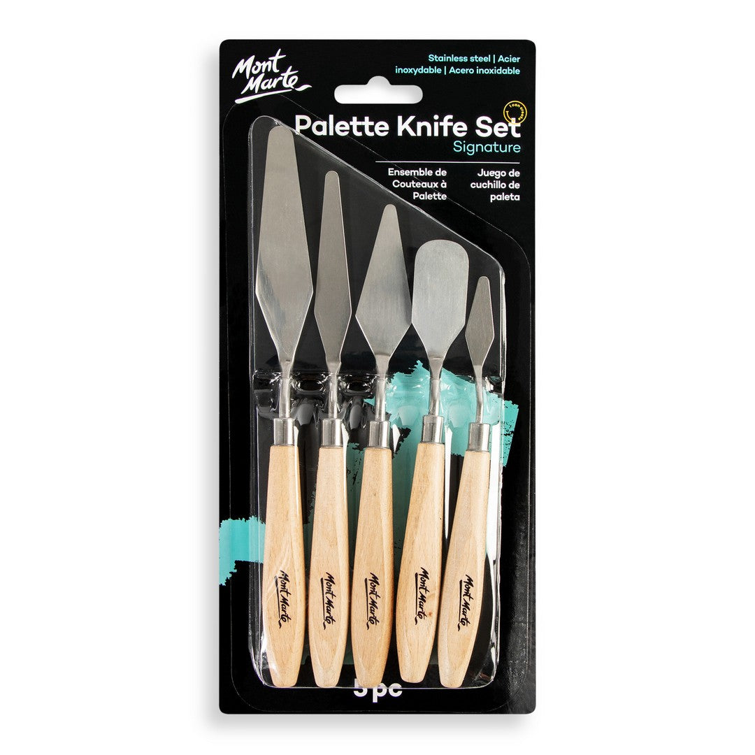 Mont Marte Studio Palette Knife Set - Stainless