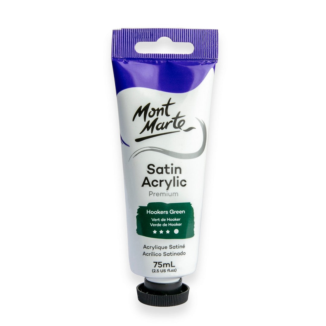 Mont Marte Satin Acrylic Paint - Hookers Green