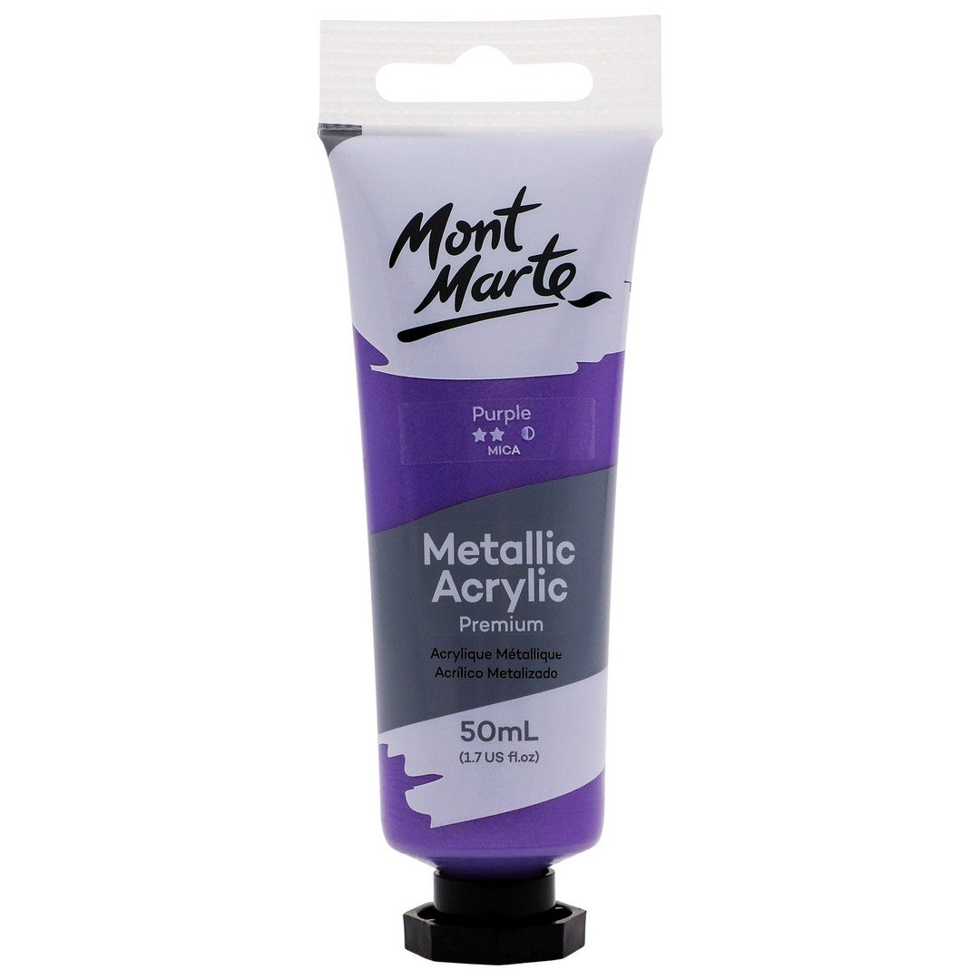 Mont Marte Metallic Acrylic Paint - Purple
