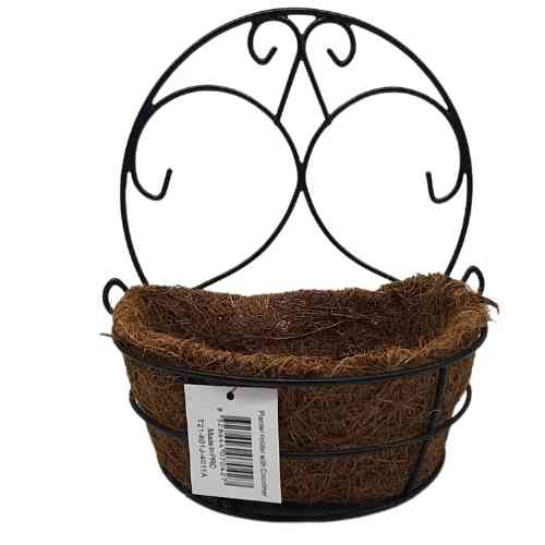 Metal Wall Planter Basket with Coconut Liner - Small - Dollars and Sense