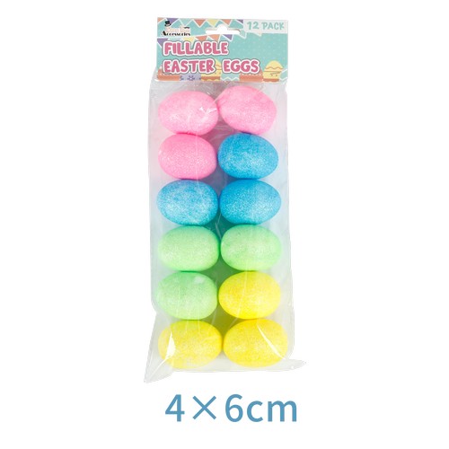 Easter Plastic Egg Pastel Pk12