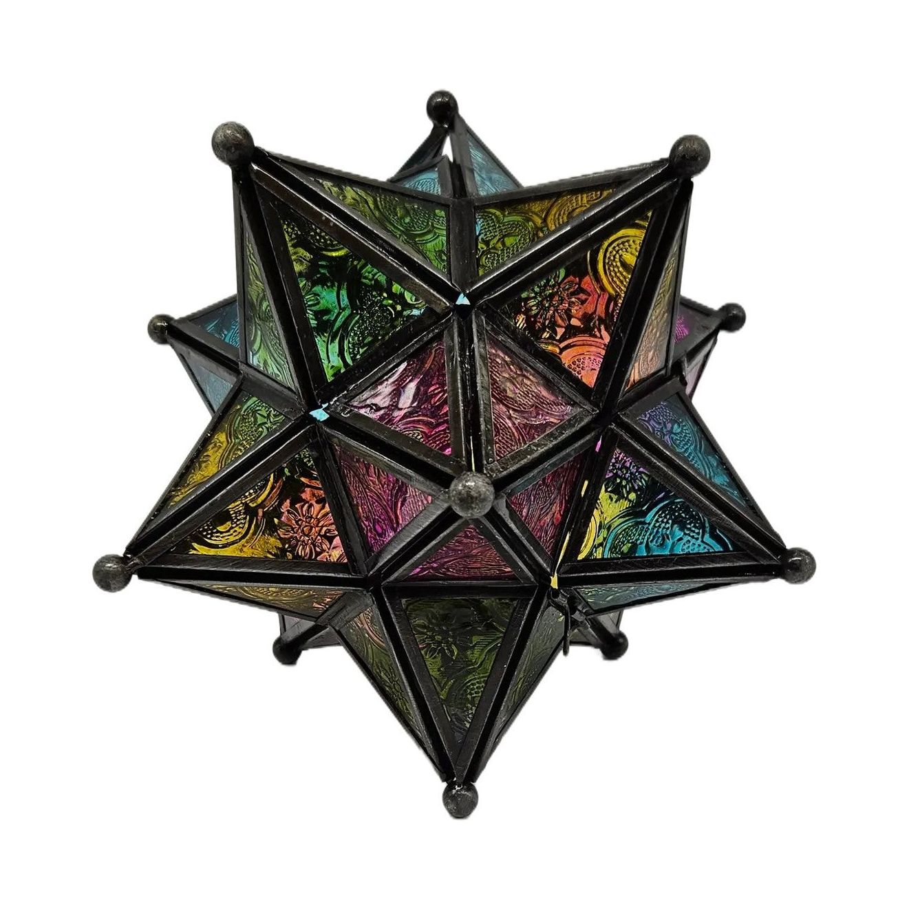 Iron Candle Holder 12 Point Star