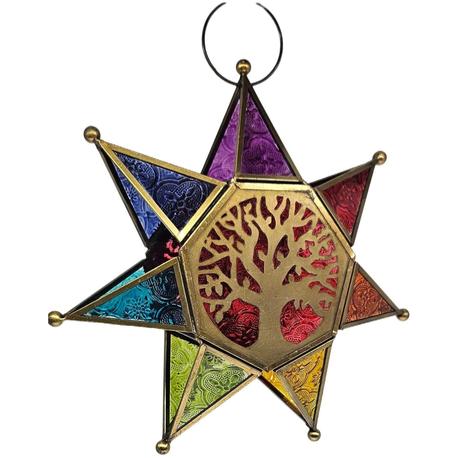 Iron Candle Holder 7 Point Star