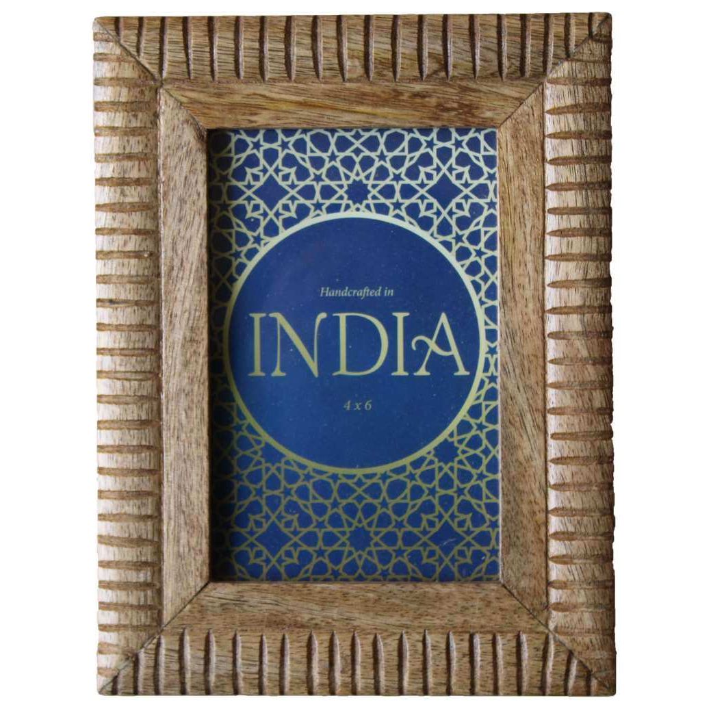 Wooden Photo Frame Natural 4x6in - Dollars and Sense