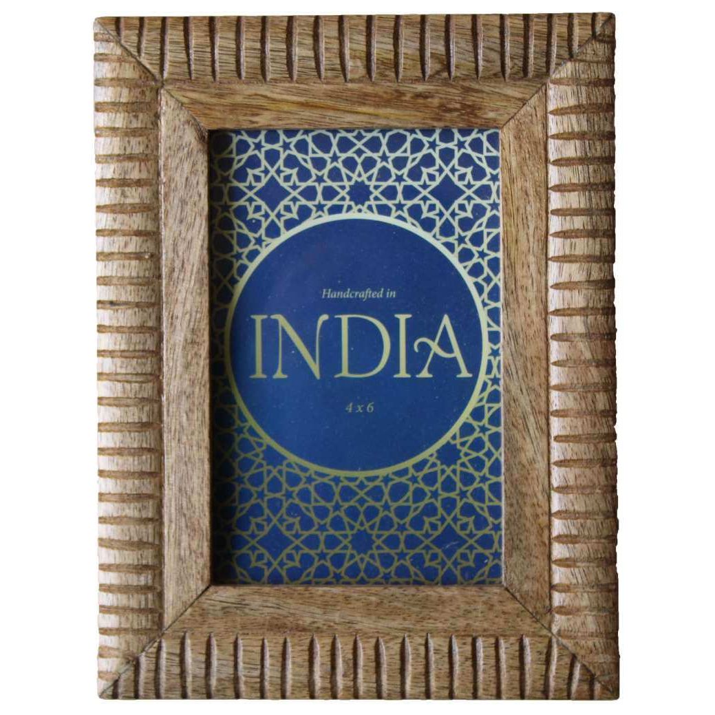 Wooden Photo Frame Natural 4x6in - Dollars and Sense