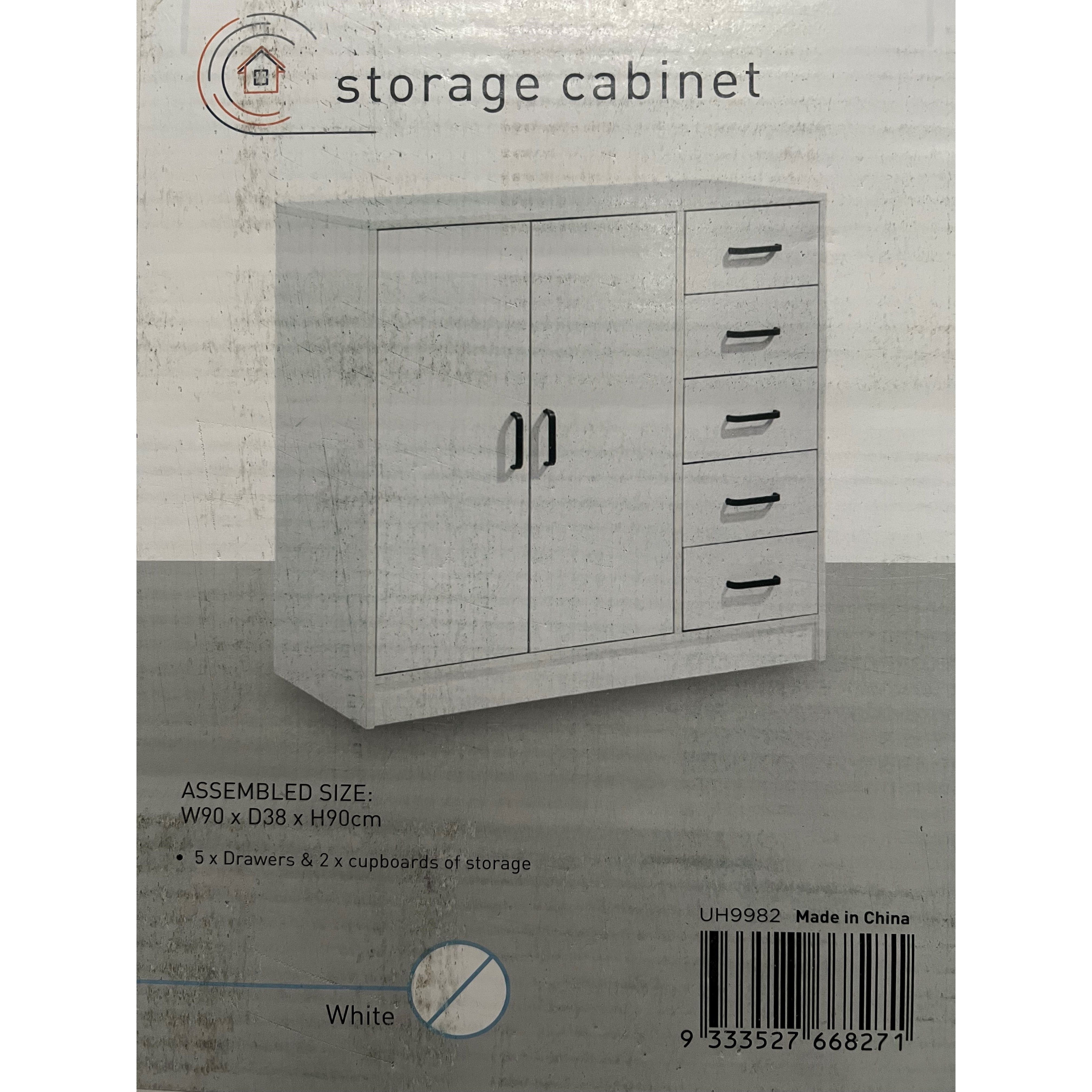 Sunshine Storage Cabinet White - PICK UP ONLY - Dollars and Sense