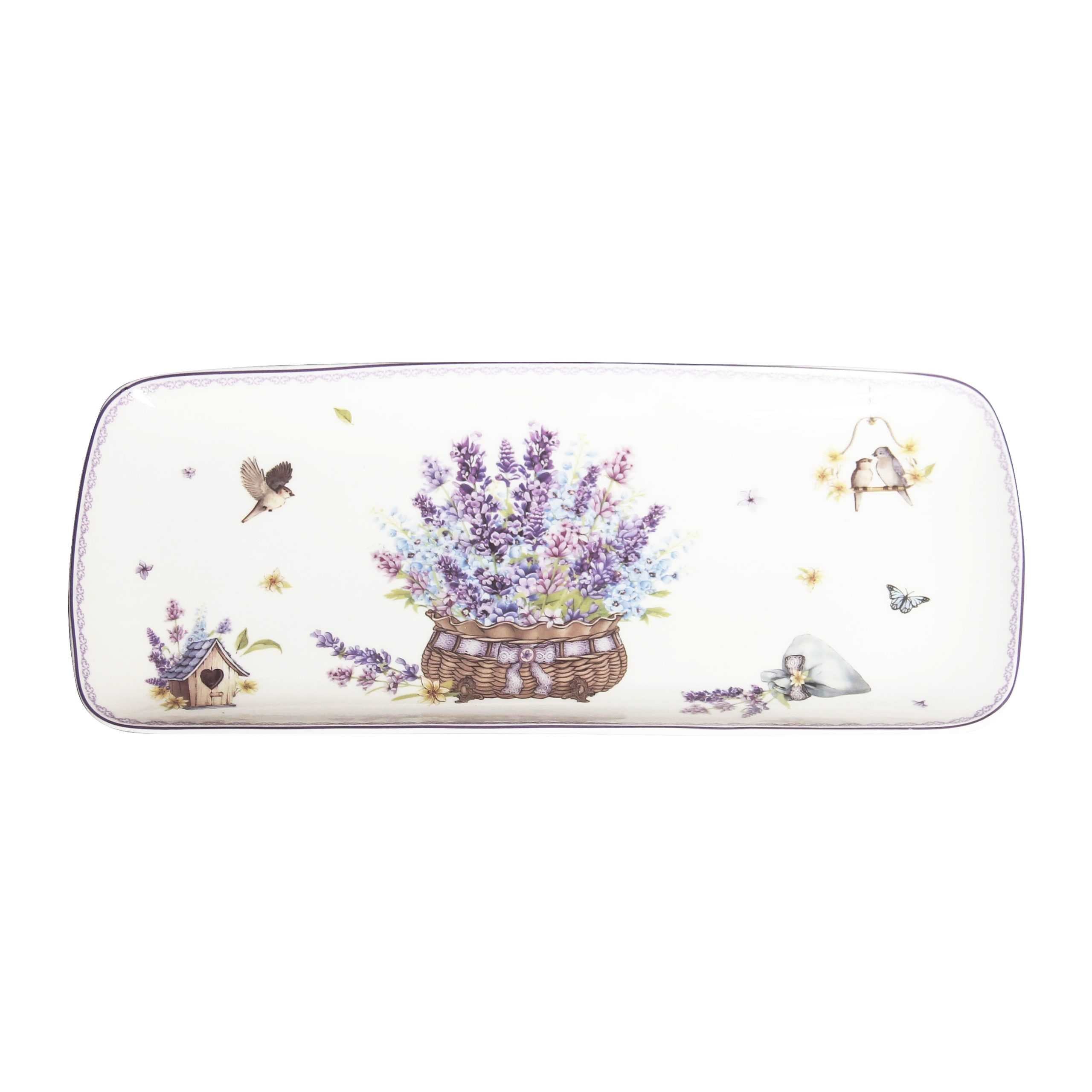Vintage Lavender Serving Plate - Dollars and Sense