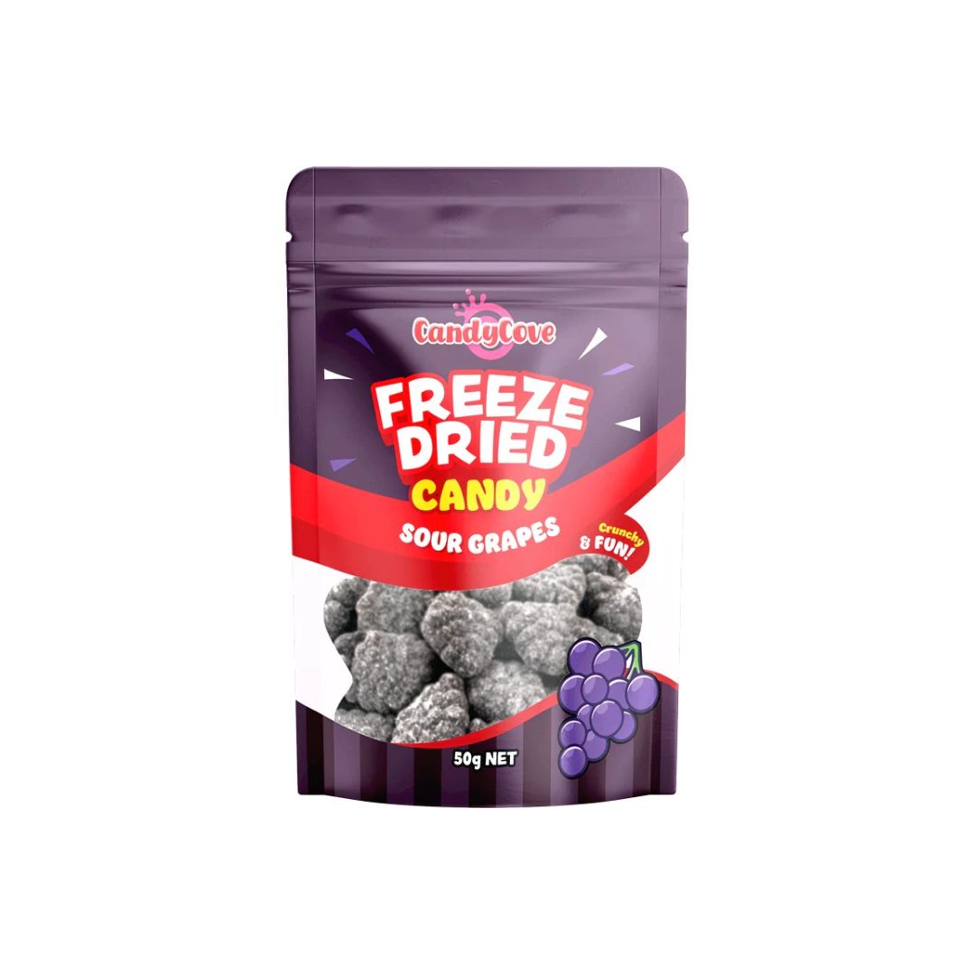 CandyCove Freeze Dried Candy Sour Grapes 50g