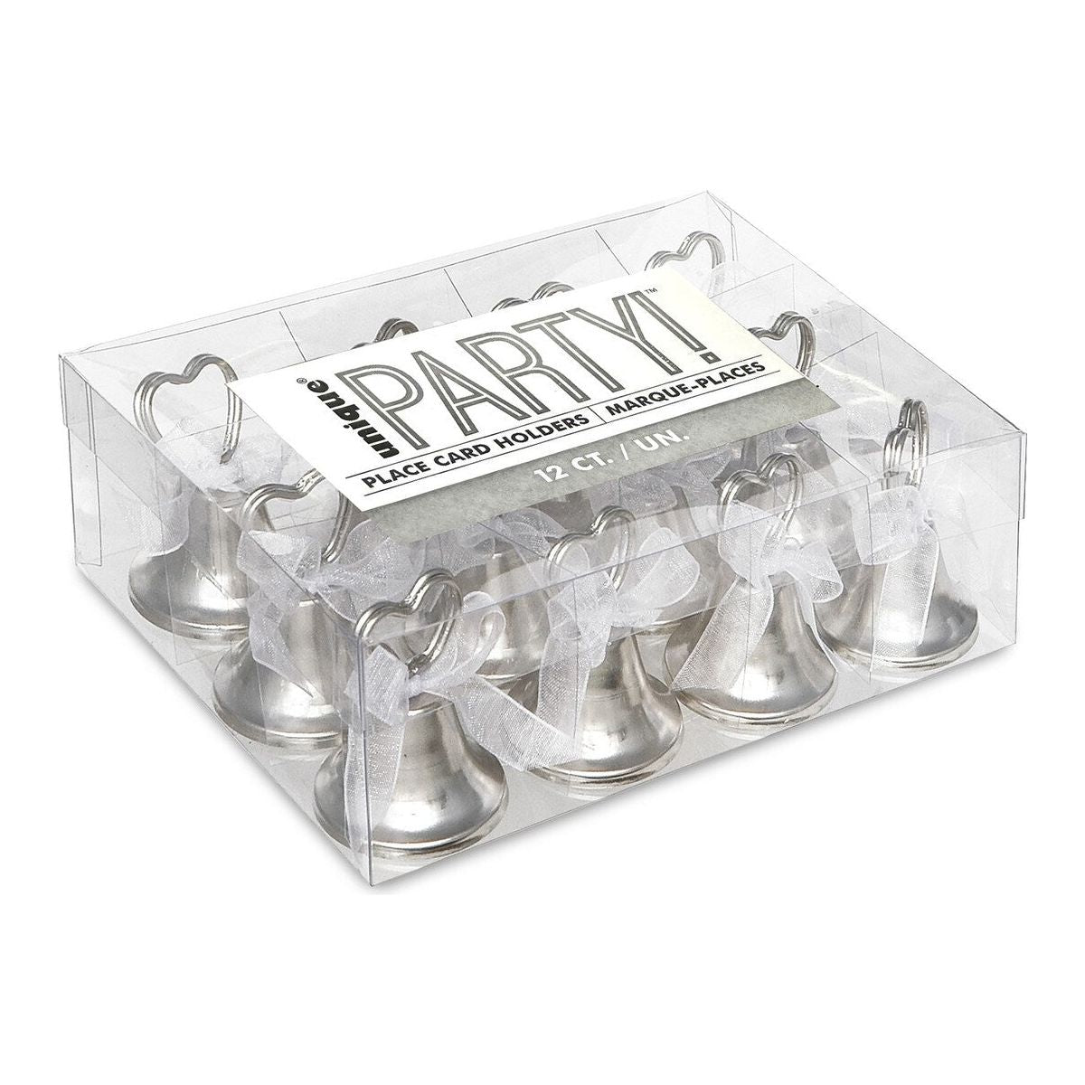 Silver Bells Place Card Holders - Metalic Silver - Dollars and Sense