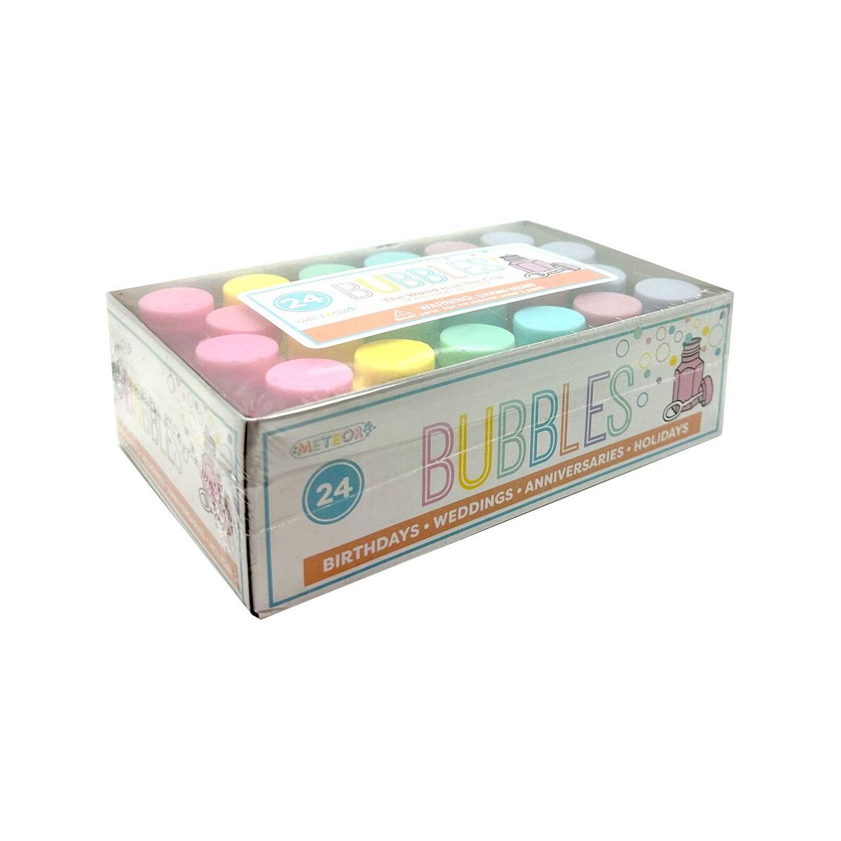 24 Pastel Party Bubbles - Dollars and Sense