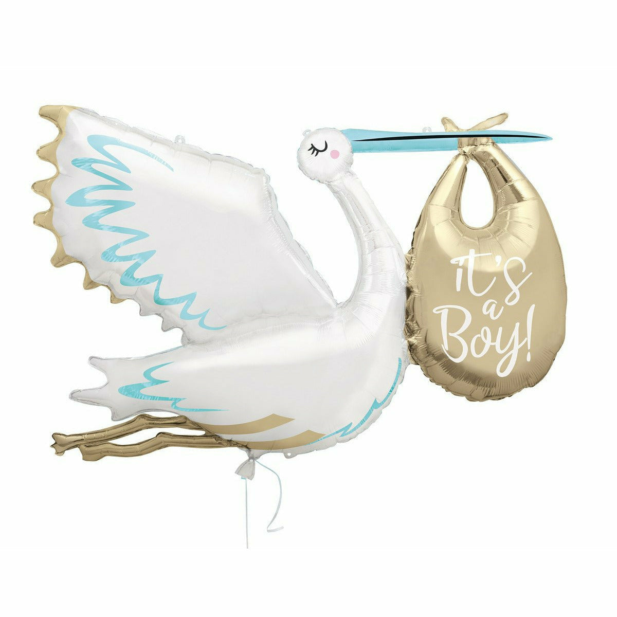 Giant Stork Foil Balloon - It's a Boy - Dollars and Sense