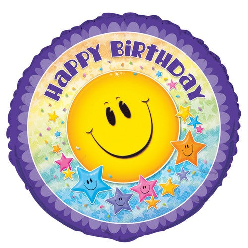 Smiley Stars - Foil Balloon - Dollars and Sense