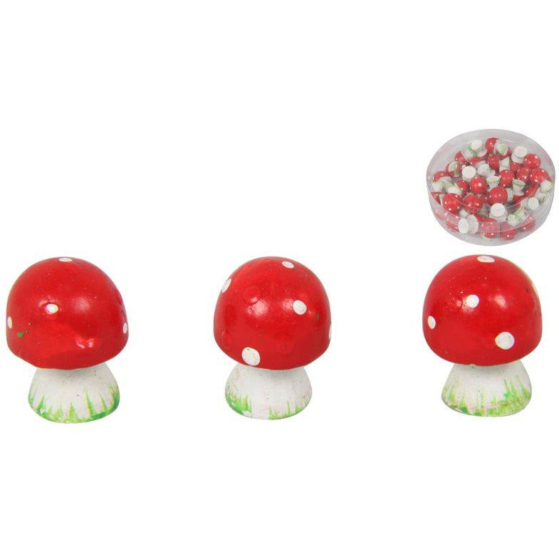Miniature Mushroom Red & White 2cm at Dollars and Sense