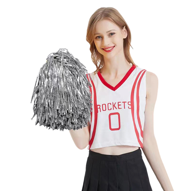2Pk Metallic Pom Pom-Silver