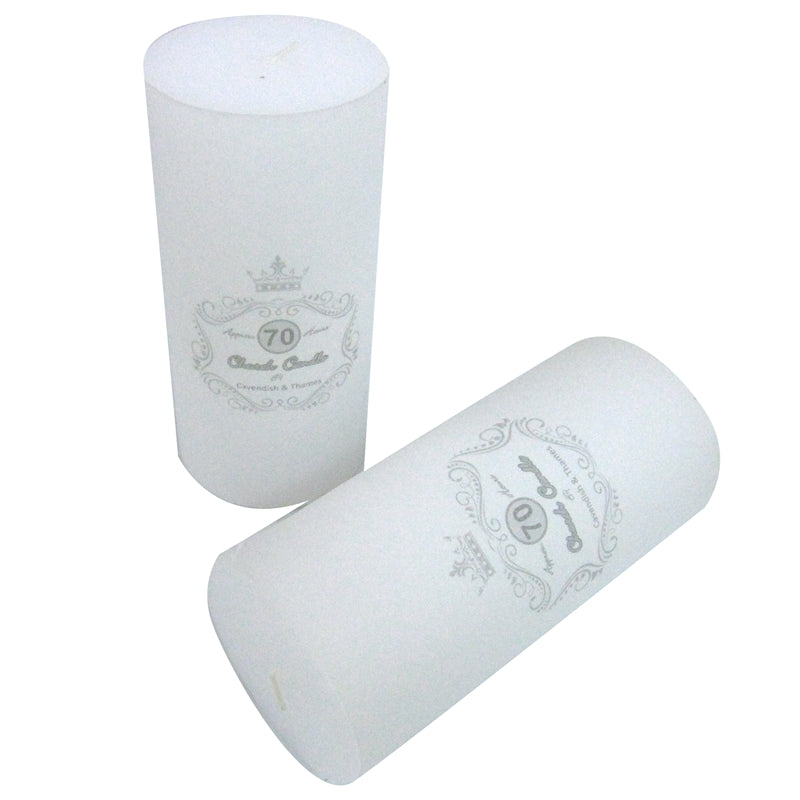 7Cm*15Cm Unscented White Pillar Candle