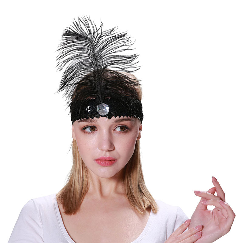 Flapper Headband-Black