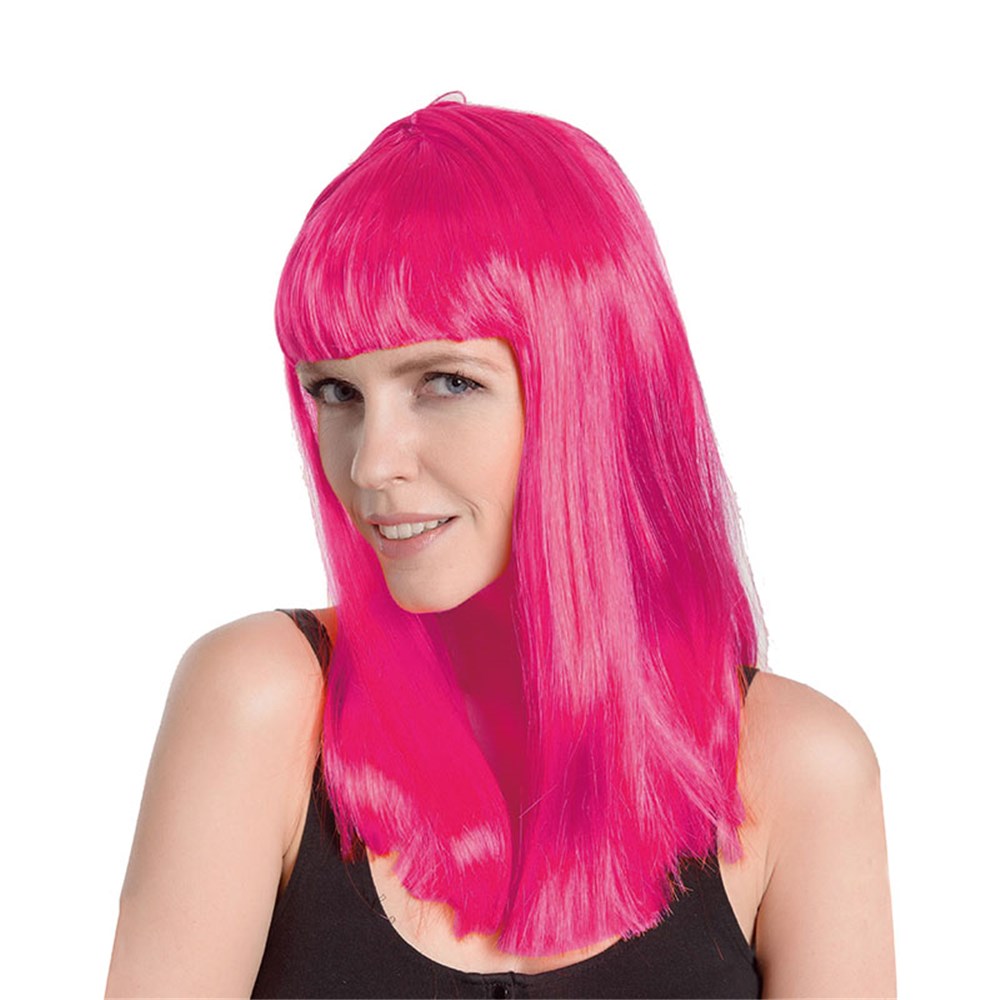 Long Wig - Pink - Dollars and Sense