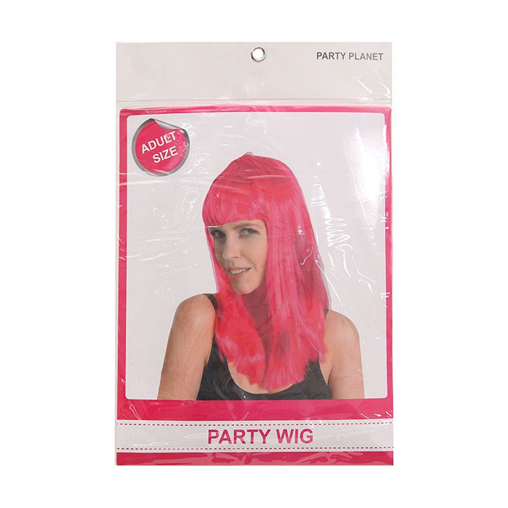 Long Wig - Pink - Dollars and Sense