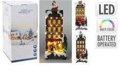 1PC LED TOY SHOP POLYRESIN 28CM 2ASS B/O