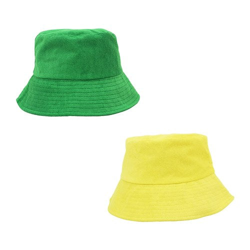 Terry Towelling Hat - Green & Gold - Dollars and Sense
