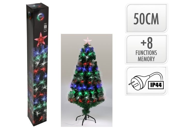 1PC XMAS TREE 60CM FIBEROPTICMULTI 60LED