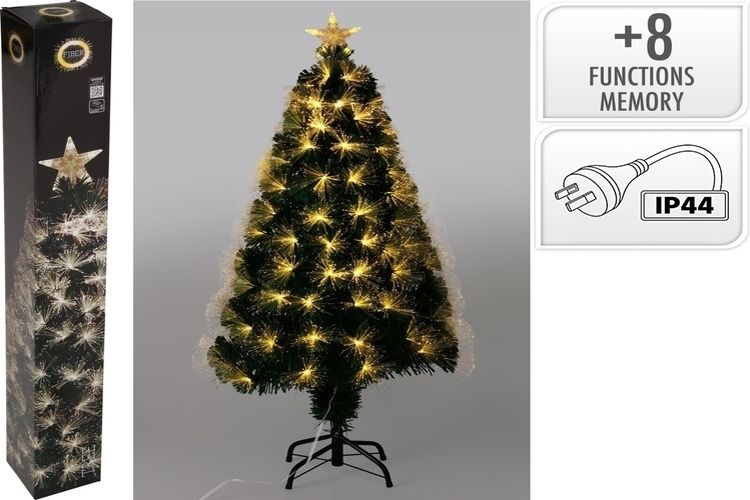 1PC XMAS TREE 120CM FIBEROPTIC WW 135LED
