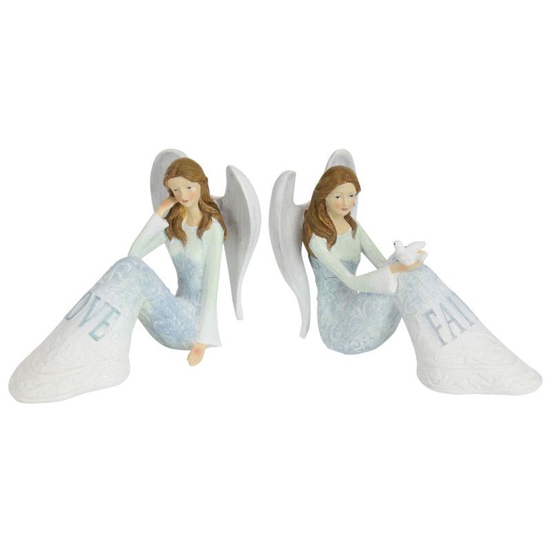 Sitting Inspirational Blue Angel - Joy or Love - Dollars and Sense