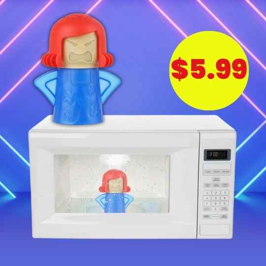 1pc Angry Mom Microwave Cleaner, Automatic Dishwasher Cleaner