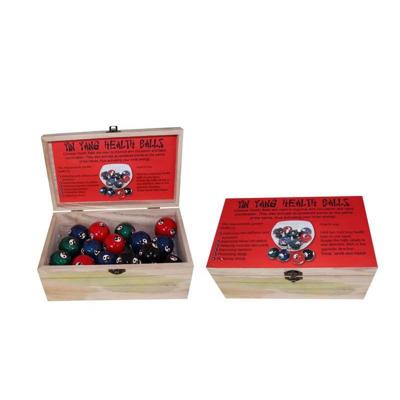 *4cm Metal Yin Yang Ball in Box 4 Asstd