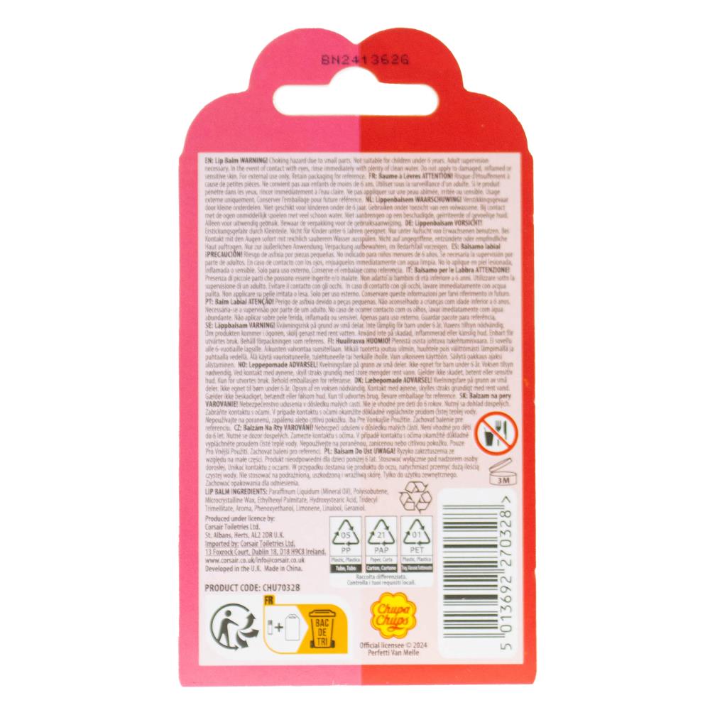 Chupa Chups Lip Balms - Watermelon & Peach Pulp - Dollars and Sense