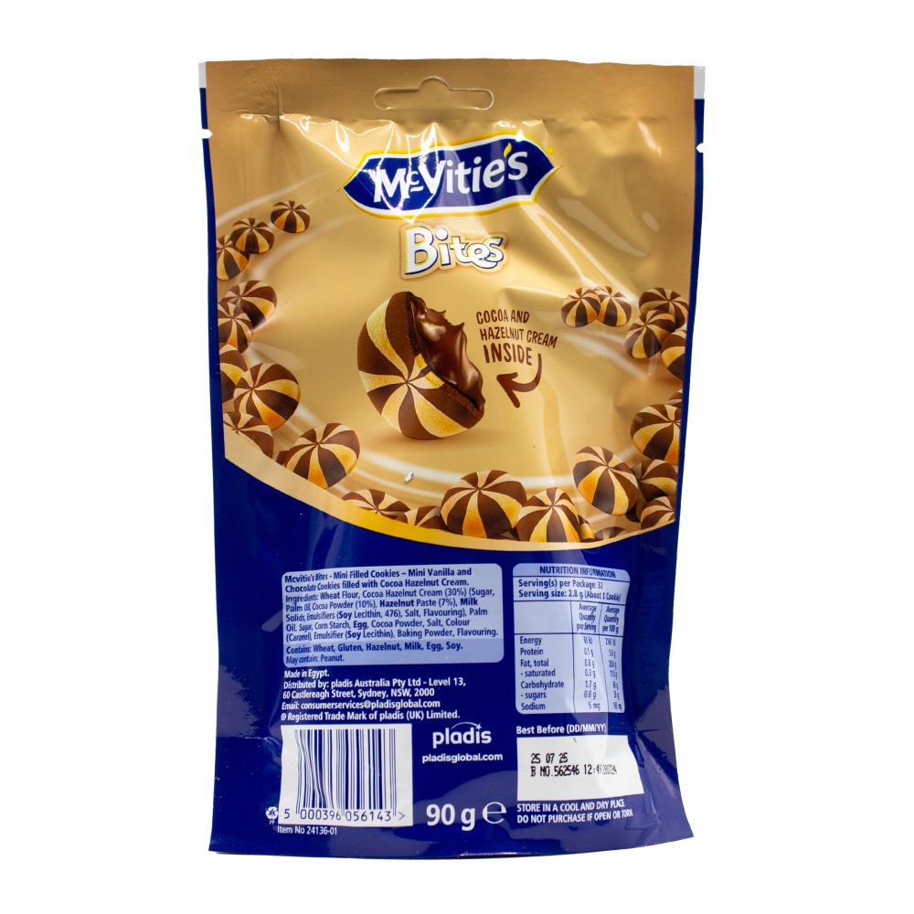 Mcvities Mini Bites Cookies - Vanilla & Choc Cookies - Dollars and Sense