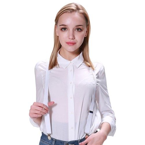 Party Suspenders - White - Dollars and Sense