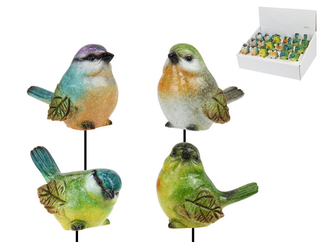 5cm Marble Bird on Garden Stake
