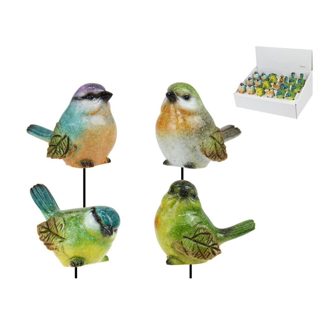 5cm Marble Bird on Garden Stake