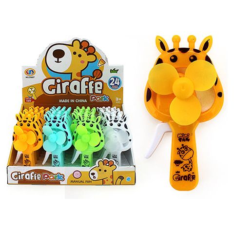 Manual Friction Fan - Giraffe - Dollars and Sense