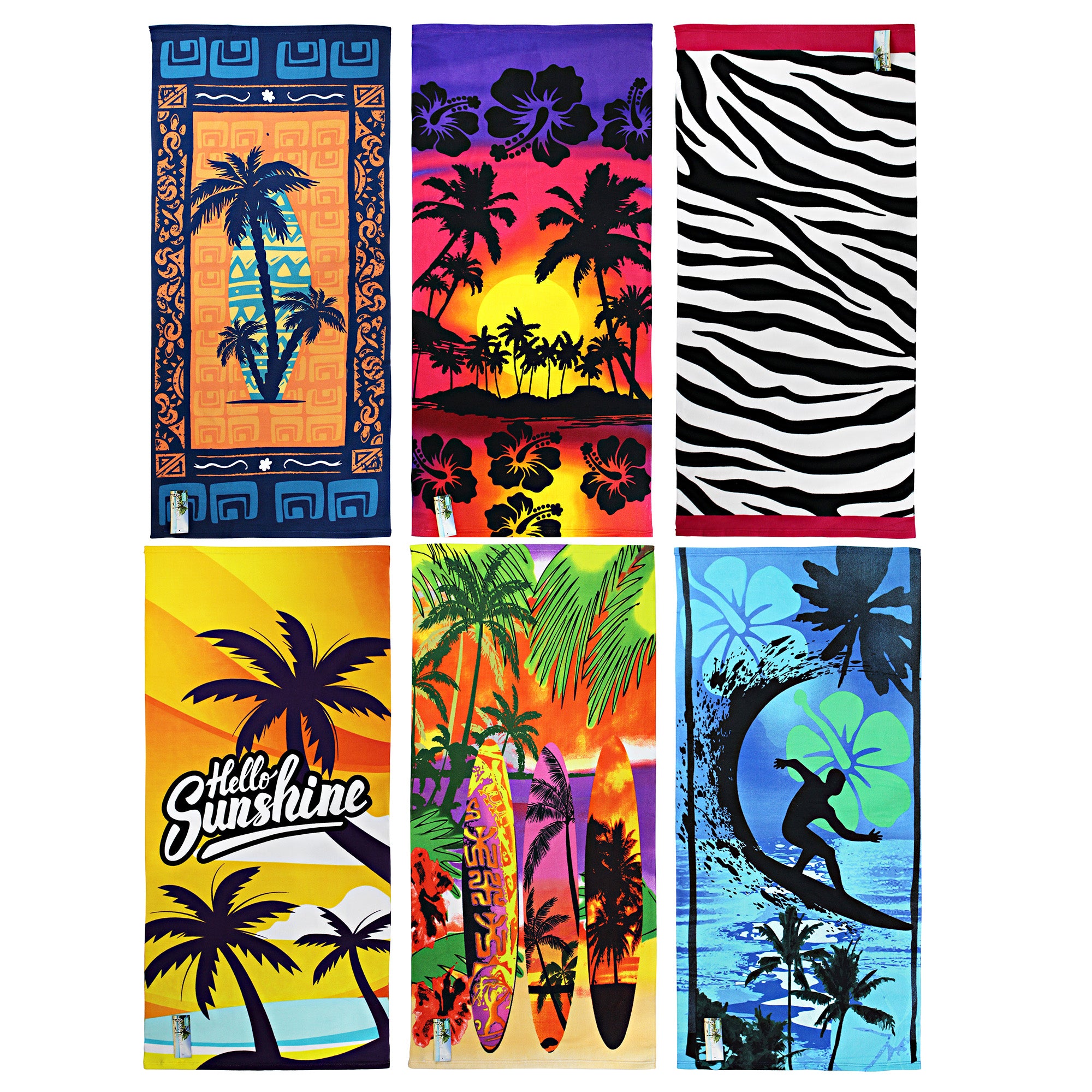 Microfiber Beach Towel - Printed - Dollars and Sense