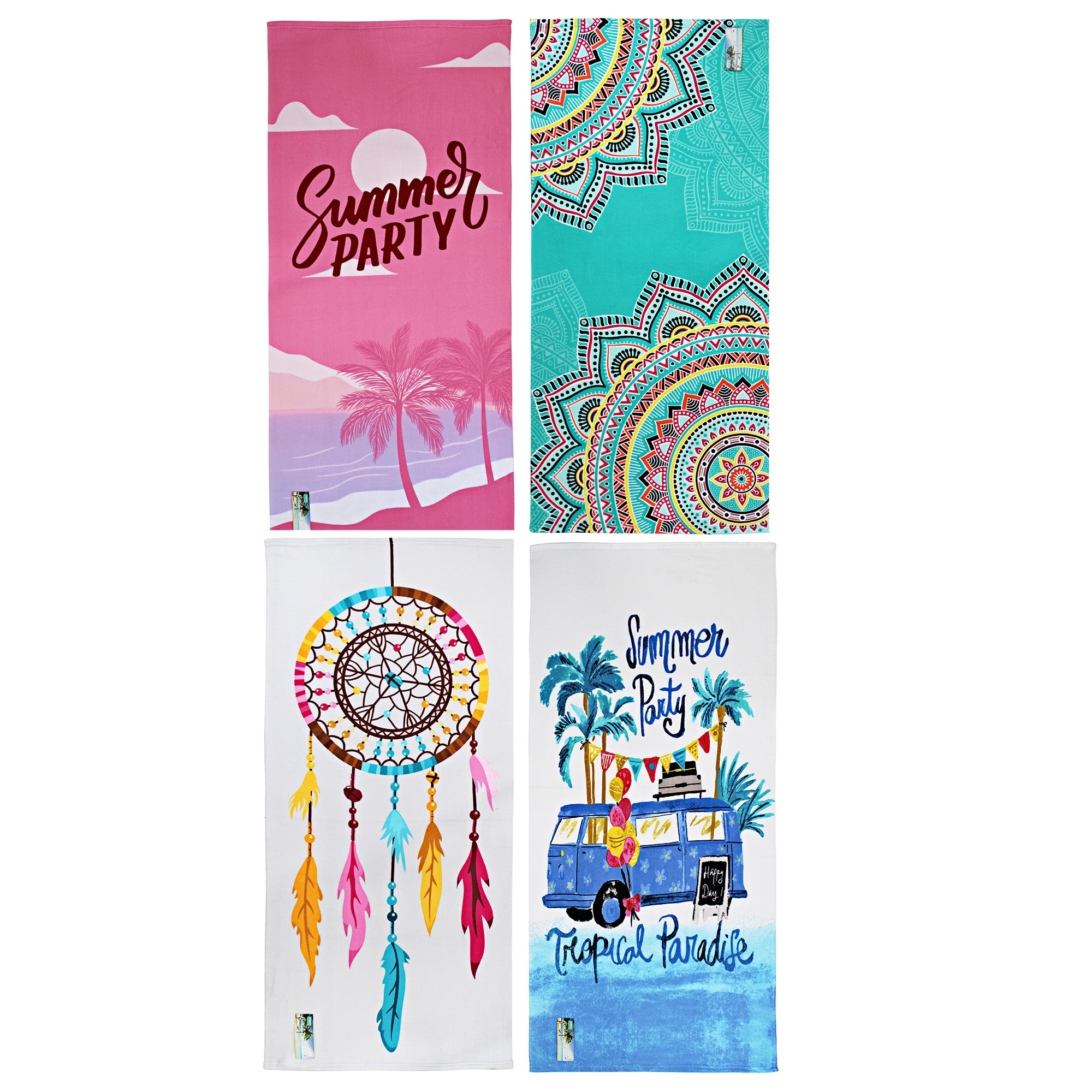 Microfiber Beach Towel - Printed - Dollars and Sense