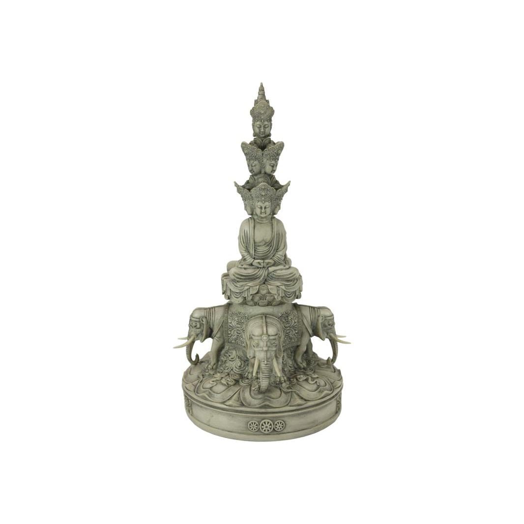 52cm 10 Faces of Buddha with Elephants SKU BUDD10FAC - Dollars and Sense