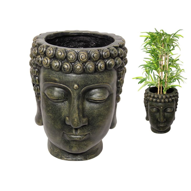 40cm Garden Buddha Planter Head SKU BUDDGARPL - Dollars and Sense