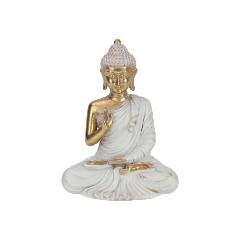 20cm Gold/Grey Rulai Buddha SKU BUDGRMR - Dollars and Sense