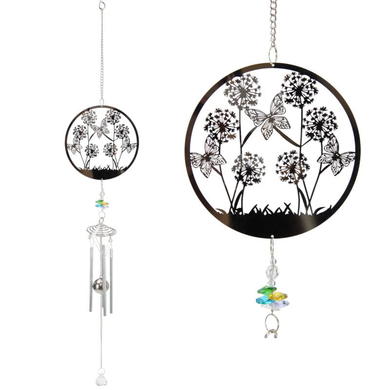Wind Chime - Butterflies with Crystals - Dollars and Sense