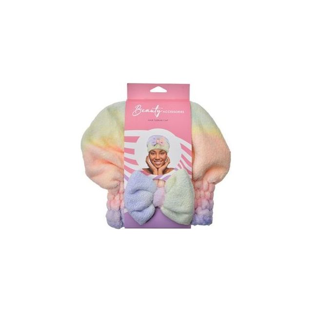 Hair Bonnet Turban - Pastel Tie Dye - Dollars and Sense