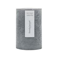Grey Rustic Candle - Sandalwood - Dollars and Sense