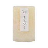 Beige Rustic Candle - Amber Vanilla - Dollars and Sense